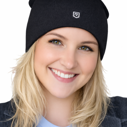 Home 18 Shielding Silver Slouch Beanie Hat EMF Protection Shield Your Brain