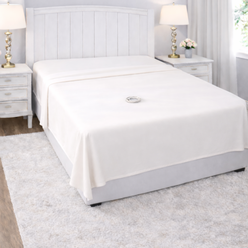 Redemption Shield Earthing Grounding Bed Sheet Flat Sheet Beige in Color, with Grounding Cord. Earthing Products. Redemption Shield Earthing Grounding Bed Sheet Flat Sheet Beige in Color, with Grounding Cord. Earthing Products.
