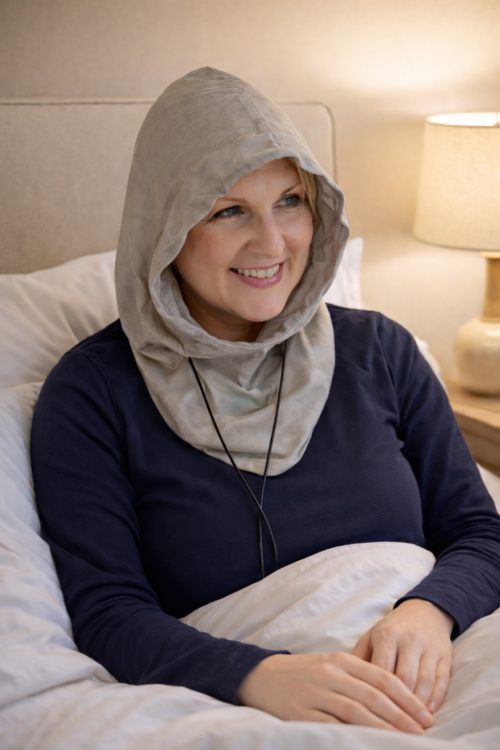 Shielding Silver Canopy Hood |Radio frequencies | EMF Protection | 5G EMF Radiation | Faraday Protection Products | Faraday Cage. EMF Blocking from Cell Tower.