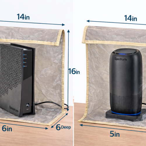 Home 14 Copper wire mesh WiFi router guard cover for EMF and RF shielding