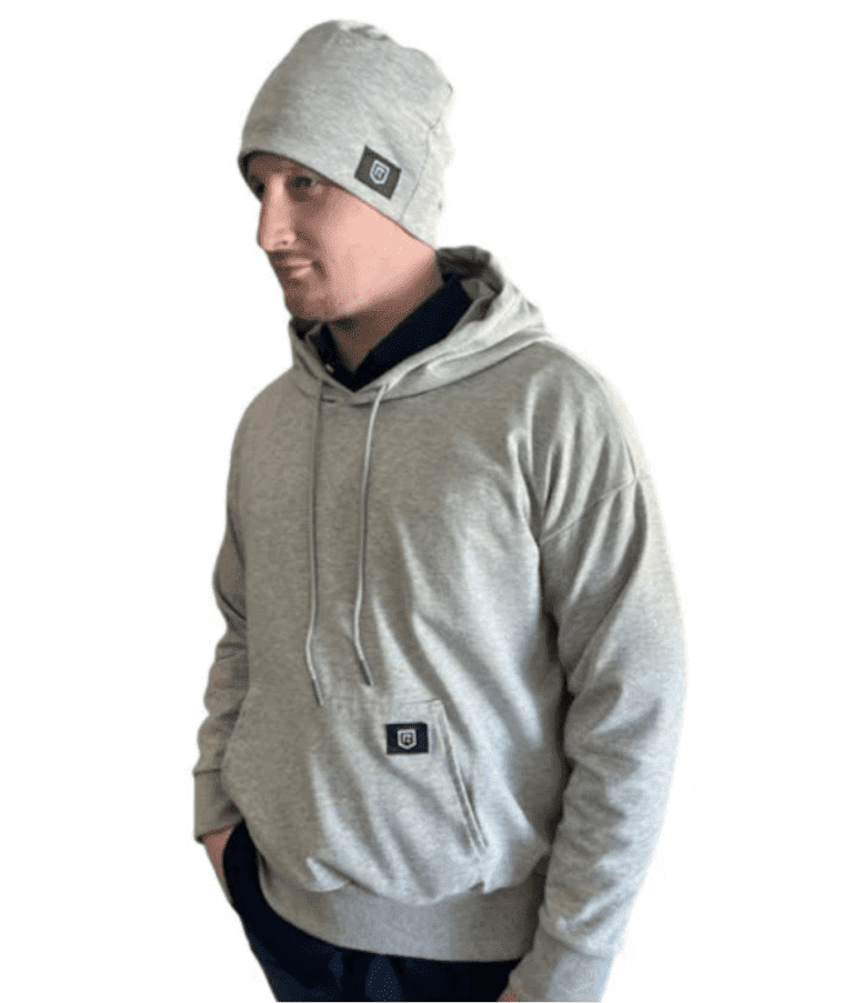 Shielding Silver Cotton Hoodie | EMF Protection | EMF Blocker | Dangerous 5G Cell Tower over the town | Microwave Radiation | Defend your home | EMF Clothing.