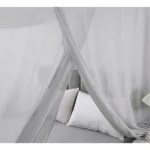 100% Silver Spun Cotton Box Bed Canopy | Faraday EMF Protection | Faraday Bed Canopy