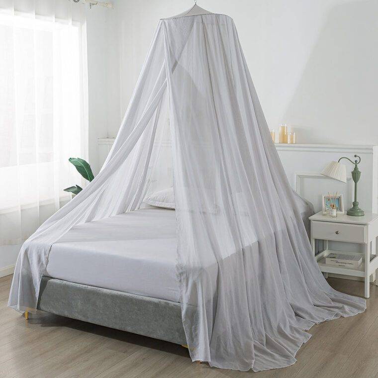 1-Door 100% Silver Spun Cotton Bed Canopy | Faraday EMF Protection - Redemption Shield