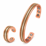 Classic Copper Bracelets or Ring Set with Gift Bag Handmade 99.999% Genuine Copper Jewelry Anti- Inflammation Electron Release Classic Copper Bracelets or Ring Set with Gift Bag Handmade 99.999% Genuine Copper Jewelry Anti- Inflammation Electron Release