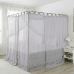 4-Door 100% Silver Spun Cotton Bed Canopy EMF Protection and Shielding for Better Health 4-Door 100% Silver Spun Cotton Bed Canopy EMF Protection and Shielding for Better Health