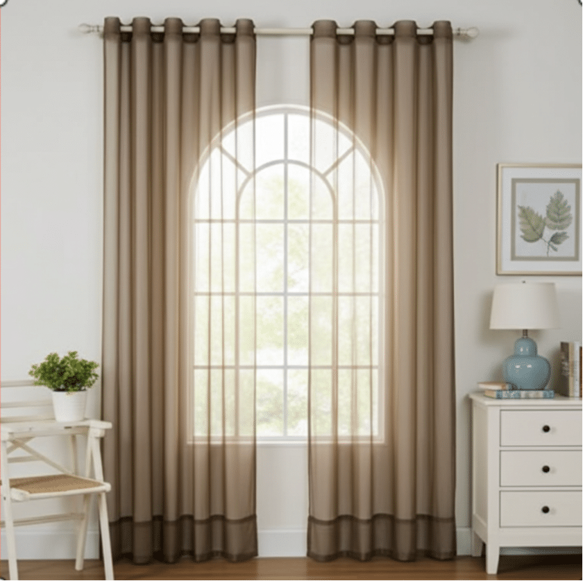 Shielding 100% Silver Spun Cotton Curtains