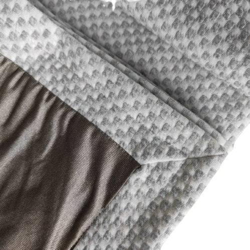Shielding Gray Checkered Cotton EMF Blanket