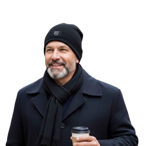 Shielding Silver Slouch Beanie Hat EMF Protection Shield Your Brain