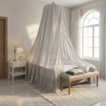 Silver Cotton EMF Protection Shielding Bed Canopy Silver Cotton EMF Protection Shielding Bed Canopy