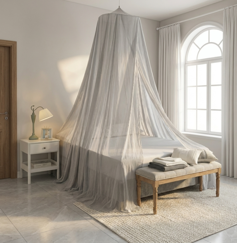 Best EMF Shielding Bed Canopies for Better Sleep (2026 Guide) 1 Silver Cotton EMF Protection Shielding Bed Canopy