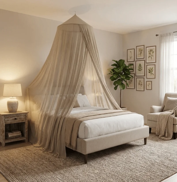 100% Silver Spun Nylon | EMF Protection | Shielding Bed Canopy | 5G Protection | Faraday Bed.