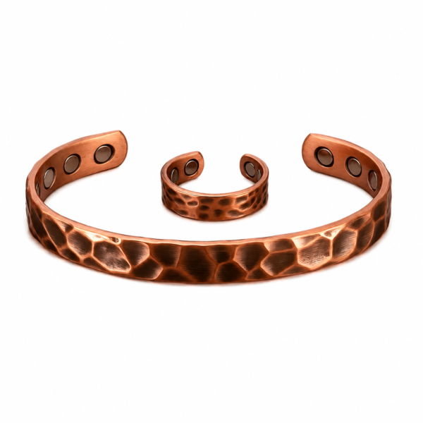 Antique Hammered Copper Bracelet or Ring Set with Gift Bag Handmade 99.999% Genuine Copper Jewelry Anti- Inflammation Electron Release Antique Hammered Copper Bracelet or Ring Set with Gift Bag Handmade 99.999% Genuine Copper Jewelry Anti- Inflammation Electron Release