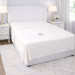 Beige Flat Grounding Bed Sheet | Redemption Shield Beige flat grounding and earthing bed sheet by Redemption Shield.