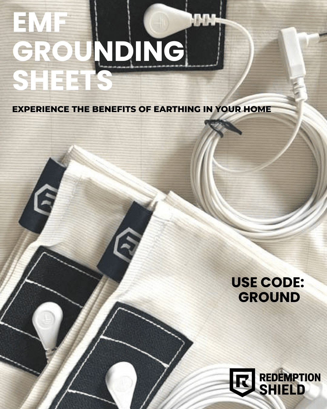 Redemption Shield Grounding Earthing Bed Sheets 10% Silver