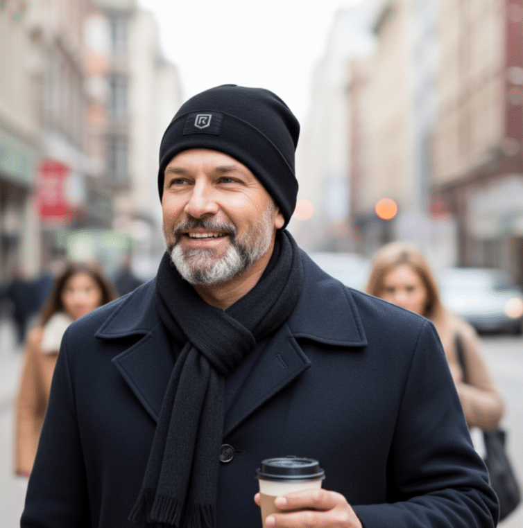 Shielding Silver Slouch Beanie Hat EMF Protection | 5G Protection | Frequency Hat | Silver Hat.