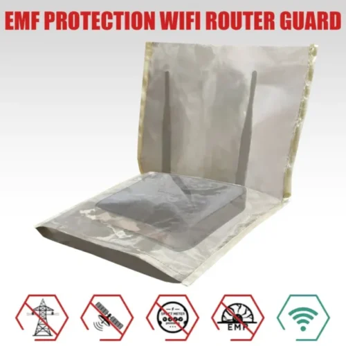 Shielding Copper Wire Mesh Wifi Router Guard Cover | EMF Protection | 5G Protection | Faraday Wifi Bag.