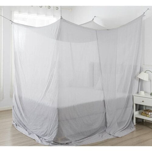 Silver Nylon EMF Protection Shielding Bed Canopy | EMF Protection | Faraday Bed | EMF | 5G Protection