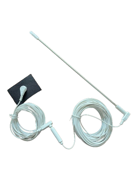 Grounding Rod 40ft White Cord Package with Snap Extension
